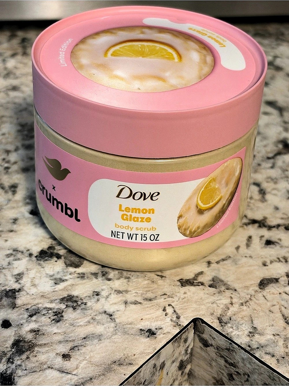 Dove x Crumbl Lemon Glaze Body Scrub new never used